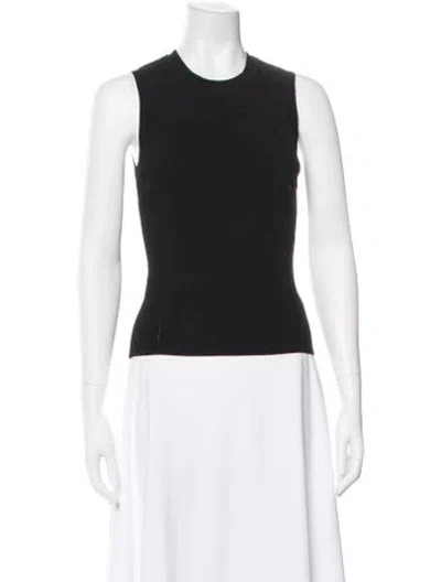 Pre-owned Tanya Taylor Crew Neck Sleeveless Top W/ Tags In Black