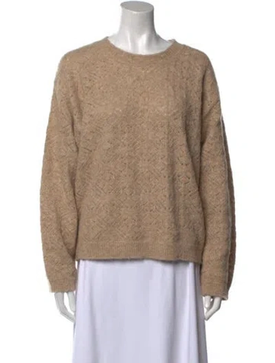 Pre-owned Tanya Taylor Crew Neck Sweater In Neutral