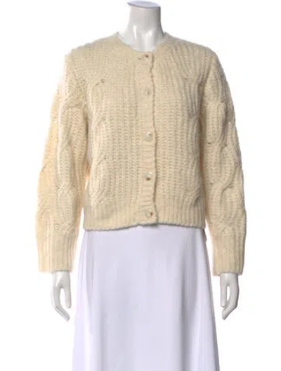Pre-owned Tanya Taylor Crew Neck Sweater In Neutral