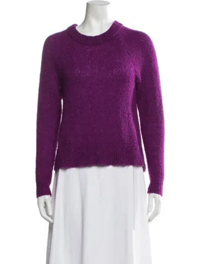 Pre-owned Tanya Taylor Crew Neck Sweater In Purple