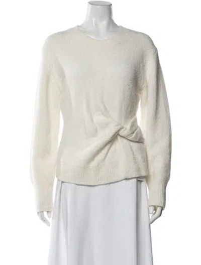 Pre-owned Tanya Taylor Crew Neck Sweater In White