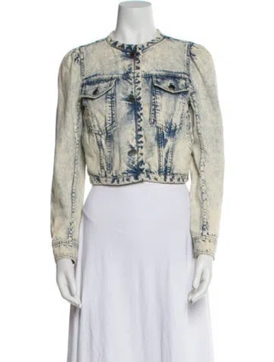 Pre-owned Tanya Taylor Denim Jacket In Neutral