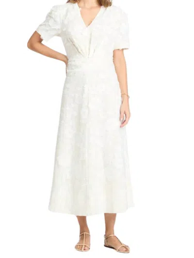 Tanya Taylor Doris Dress In Creamy White In Multi