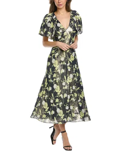 Tanya Taylor Evette Linen & Silk-blend Mini Dress In Multi