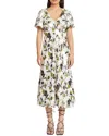 Tanya Taylor Women's Evette Coated Floral Midi-dress