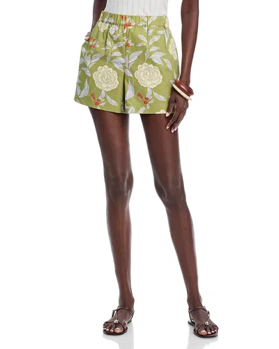Tanya Taylor Fallon Shorts In Green