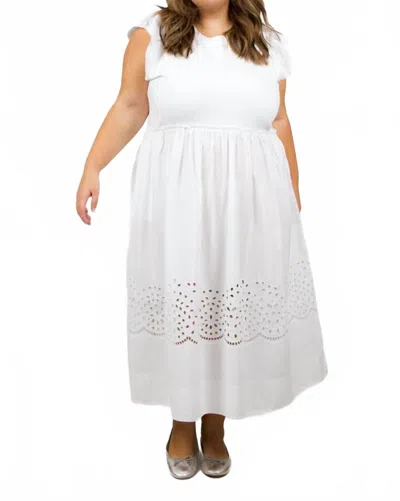 Tanya Taylor Faye Dress In Optic White
