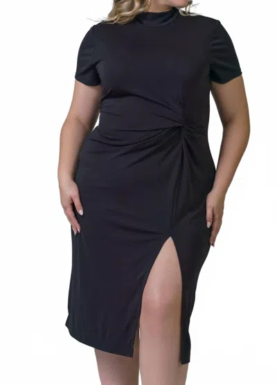 Tanya Taylor Flint Midi Dress - Plus Size In Black