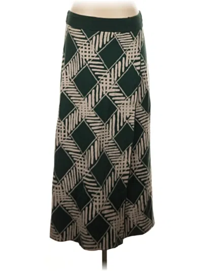 Pre-owned Tanya Taylor Formal Skirt In Green