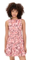 Tanya Taylor Glenda Dress Mahogany/sugarcane Multi In Pink