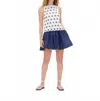 Tanya Taylor Grace Eyelet Drop-waist Mini Dress In Multi
