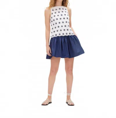 TANYA TAYLOR GRACE DRESS IN OPTIC WHITE