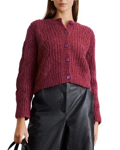 Tanya Taylor Hale Alpaca & Wool-blend Cardigan In White