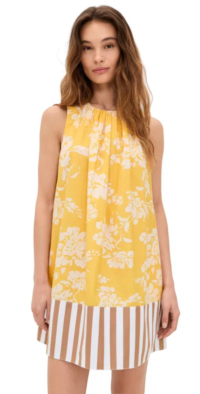 Tanya Taylor Hallie Dress Buttercup Multi In Yellow