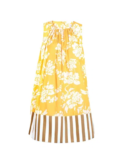 Tanya Taylor Hallie Floral-print Mini Dress In Multi