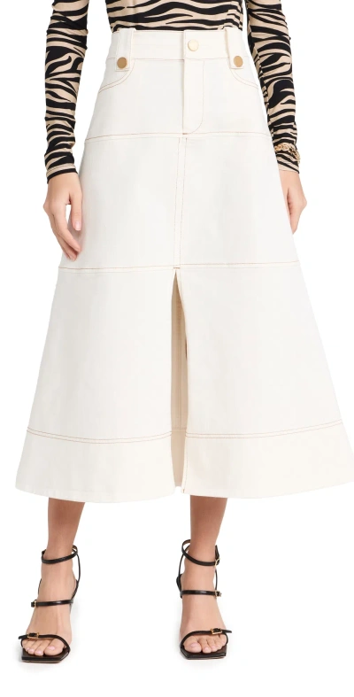 Tanya Taylor Hudie Skirt Chalk