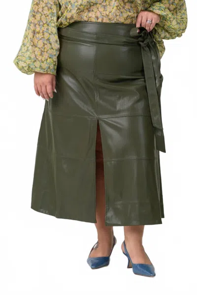 Tanya Taylor Hudson Maxi Skirt - Plus In Olive In Green