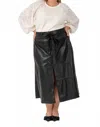 Tanya Taylor Hudson Midi Skirt - Plus In Black In Black