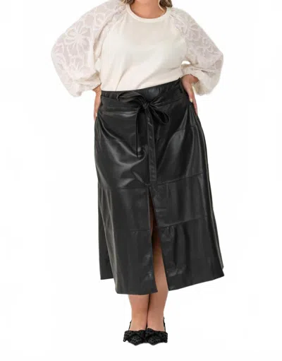 Tanya Taylor Hudson Midi Skirt - Plus In Black