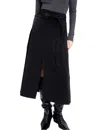Tanya Taylor Hudson Skirt In Black Suiting In Black