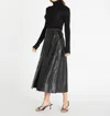 Tanya Taylor Women's Hudson Tie-waist Midi-skirt In Black