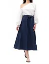 Tanya Taylor Hudson Skirt In Maritime Blue In Blue