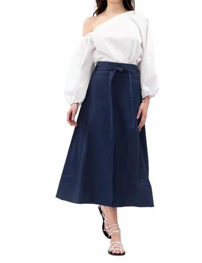 Tanya Taylor Hudson Skirt In Maritime Blue