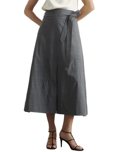 Tanya Taylor Hudson Wool-blend Skirt In Gray