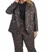 Tanya Taylor Jared Metallic Jacket In Black Bronze In Multi