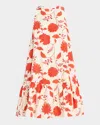 Tanya Taylor Jessie Floral Flounce Mini Dress In Multi