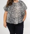 Tanya Taylor Jordan Top In Black Multi In Multi