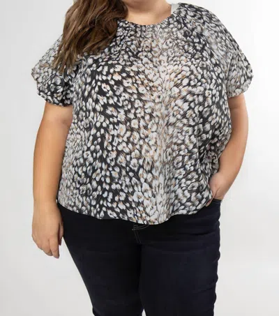 Tanya Taylor Jordan Top In Black Multi