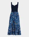 Tanya Taylor Josephine Sleeveless A-line Midi Dress