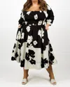 Tanya Taylor Karena Dress In Black/white In Black