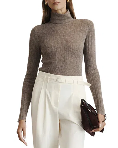 Tanya Taylor Kayden Wool Top In Neutral