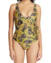 TANYA TAYLOR KELLY WRAP ONE-PIECE