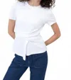 Tanya Taylor Kelsey Crew Top In Optic White In White