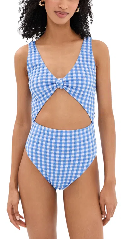 Tanya Taylor Kora One Piece Vista Blue/white