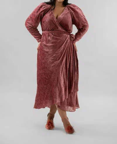 Tanya Taylor Laureen Midi Dress In Rose In Multi