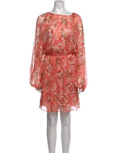 Pre-owned Tanya Taylor Linen Knee-length Dress In Multi