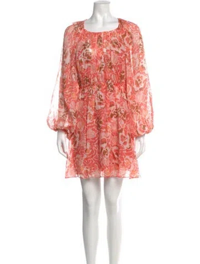 Pre-owned Tanya Taylor Linen Mini Dress W/ Tags In Multi