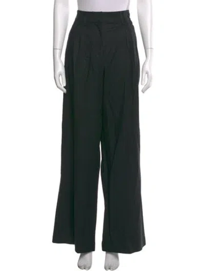 Pre-owned Tanya Taylor Linen Wide Leg Pants W/ Tags In Blue