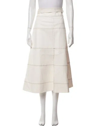 Pre-owned Tanya Taylor Long Skirt In Neutrals