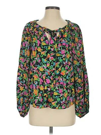 Pre-owned Tanya Taylor Long Sleeve Blouse In Green