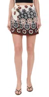 Tanya Taylor Lydia Skirt Cream/deep Clay Multi