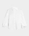 Tanya Taylor Marina Voluminous Button-front Shirt In White