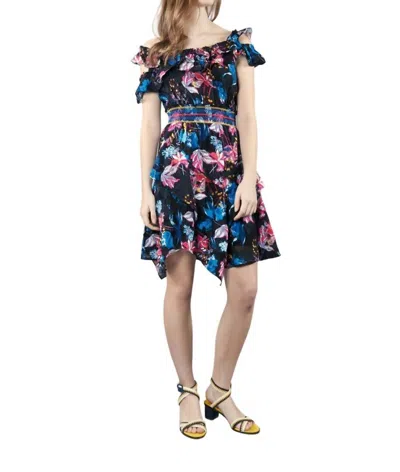 Tanya Taylor Meegan Dress In Black In Multi