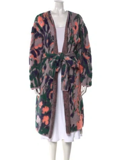 Pre-owned Tanya Taylor Merino Wool Printed Sweater In Multi