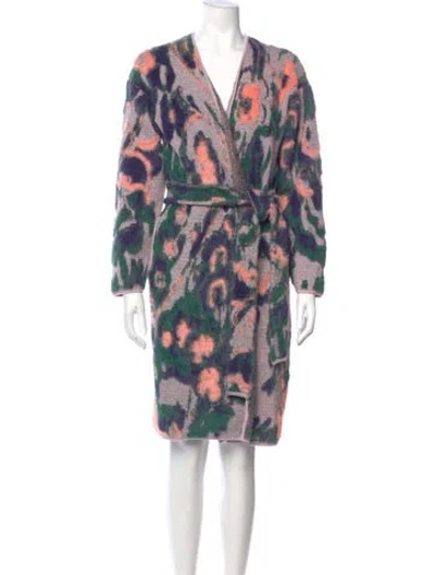 Pre-owned Tanya Taylor Merino Wool Printed Sweater In Multi