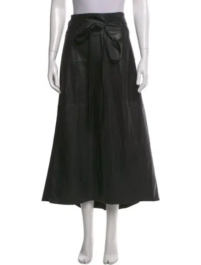 Pre-owned Tanya Taylor Midi Length Skirt In Black